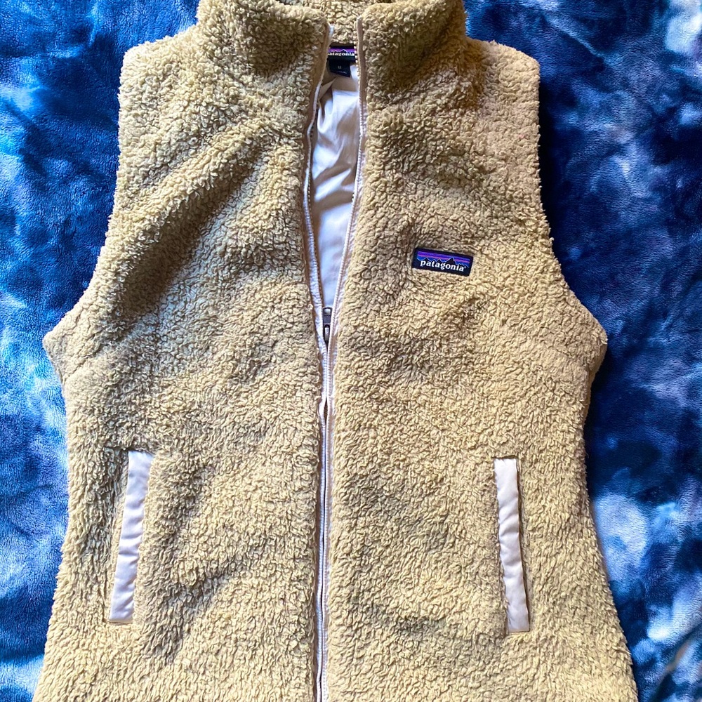 Patagonia Los Gatos Khaki Fleece Vest